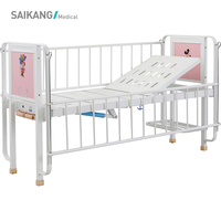 SAIKANG CR2q Double manivelles multifonction infantile berceau médical enfants pédiatrique en acier inoxydable manuel lit d'hôpital certifié CE