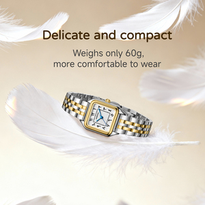 Montre pour femme AMOVAN <span class=keywords><strong>Vintage</strong></span> Gold Fashion Business Antique - Cadran à chiffres arabes rectangulaire Mouvement à <span class=keywords><strong>quartz</strong></span> Bracelet en acier inoxydable - Product Image 6