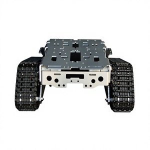 Chasis de tanque con orugas para coche inteligente, kit de chasis de robot oruga estilo Wall-E, juguete educativo STEM A K37 - Product Image 1