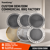 Plaque de cuisson en acier inoxydable 330 pour barbecue domestique au charbon de bois et cuisson commerciale, durable et facile à nettoyer