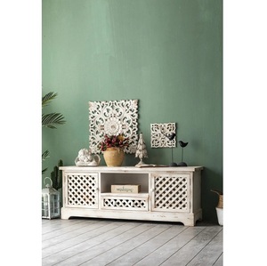 Meuble TV élégant au design moderne Construction durable Étagères de rangement spacieuses et finition lisse Parfait - Product Image 1