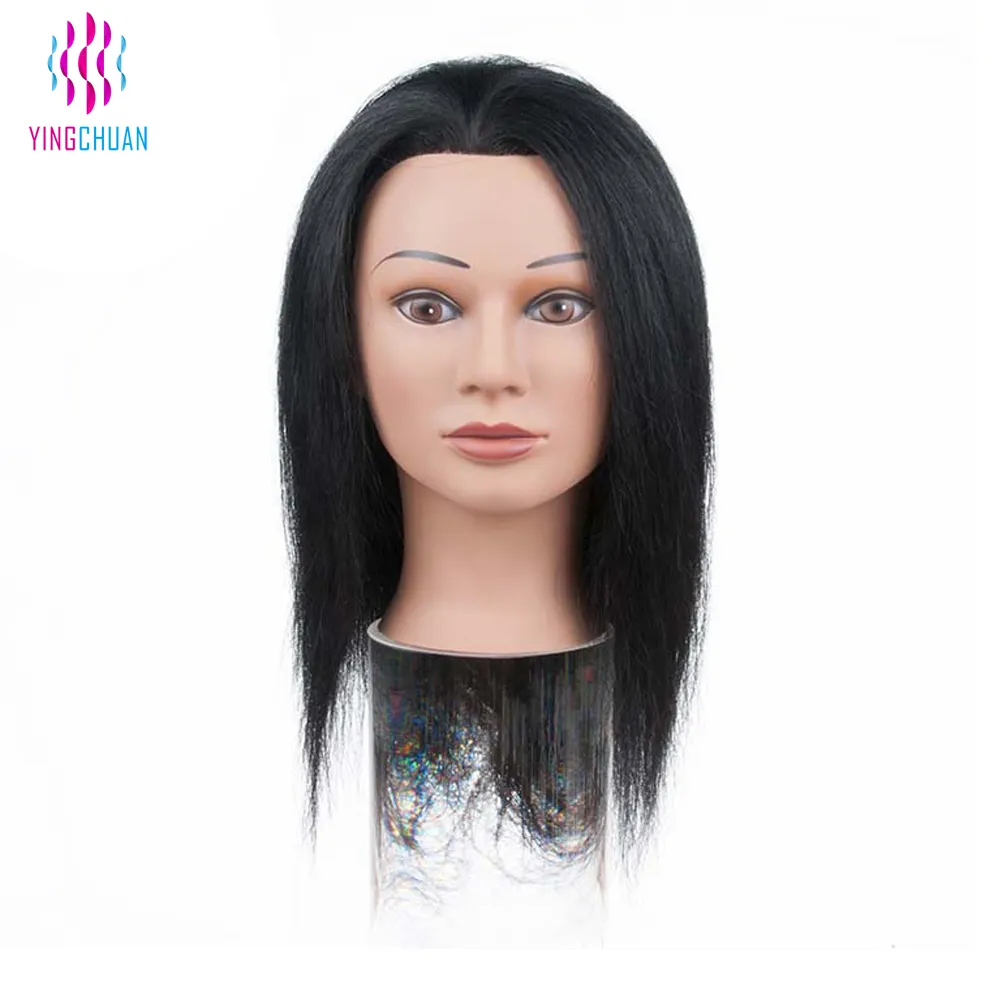 Cheap Hair Style Training Mannequin Head with Hair