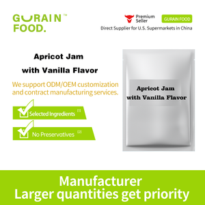 OEM ODM ingredienti Bubble Tea biscotti marmellata di frutta dessert gelato 1KG marmellata di albicocche con sapore di vaniglia - Product Image 4