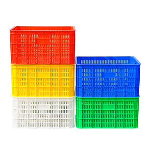 Plastic Crates 525x360x300mm <b>Stackable</b> Mesh Turnover Boxes For Fruit Vegetable Storage And Transport Shandong Made - Product Image 4