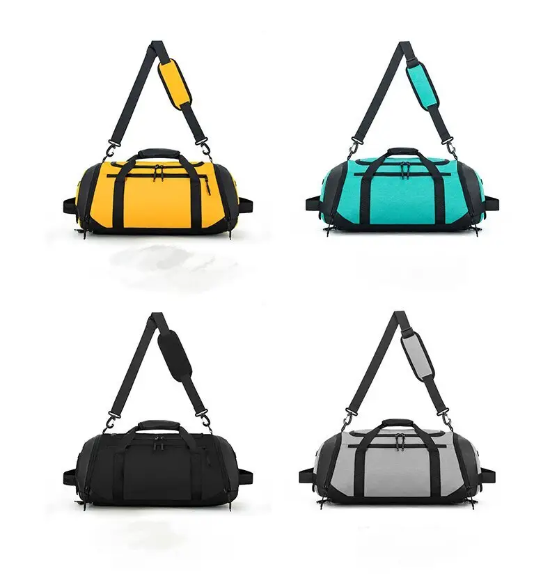 Vente en gros Sac à dos personnalisé de grande capacité avec fermeture éclair Secs Wet Apart Weekender Fitness pliable Sacs de voyage imperméables pour le sport