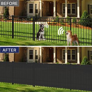 <span class=keywords><strong>Malla</strong></span> de Protección de Privacidad Portátil Impermeable de 6'x50', Resistente, para Proteger de Viento, <span class=keywords><strong>Malla</strong></span> de Sombra para Jardín, Pared Exterior - Product Image 4