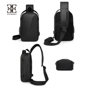 Hot Selling Anpassbares Logo Modische Vielseitige Casual Sport Fitness Große Kapazität Multifunktion ale wasserdichte Herren Brusttasche - Product Image 2