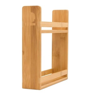 ชั้นวางเครื่องปรุงรสไม้ไผ่ 10x12x2.5 นิ้ว ชั้นวางอเนกประสงค์สำหรับจัดเก็บในครัว ใช้สำหรับวางบนเคาน์เตอร์ - Product Image 3