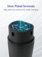 Tout nouvel adaptateur de chargeur de voiture 7KW 1phase EU adaptateur Tesla vers Type2 EV pièces et accessoires IP54 NEV