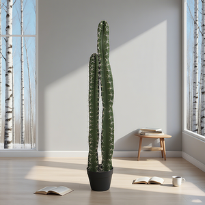 <span class=keywords><strong>Cactus</strong></span> artificiel haute fidélité de Style nordique 1:1 modèle inversé matériau PU 45cm décoration de la maison écologique - Product Image 1