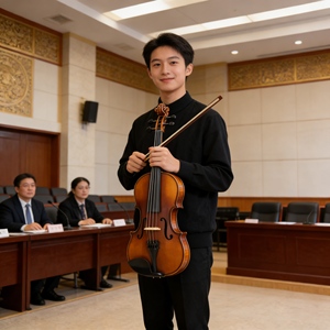 Violín 4/4 <span class=keywords><strong>de</strong></span> Alta Calidad en Existencia, Violín para Estudiantes Principiantes con Estuche y Cuerdas para <span class=keywords><strong>Clases</strong></span> <span class=keywords><strong>de</strong></span> Música - Product Image 3