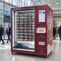 Distributeur automatique intelligent de repas à grande capacité, directement de l'usine, avec fonction SDK, pour repas prêts à consommer, code QR, CE
