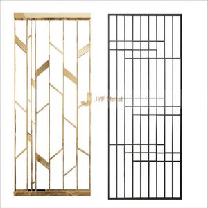 M124 Modern Customized <b>Decorative</b> Metal Restaurant Partition Stainless Steel <b>Screen</b> Divider Laser Cut - Product Image 6