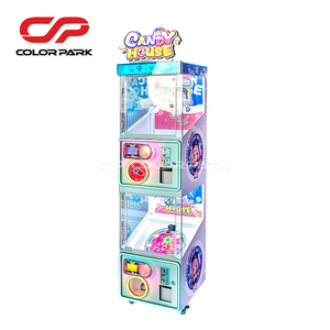 Máquina de grúas de doble capa con temática de dulces, operada con monedas/billetes, equipo de entretenimiento ligero con plataformas separadas - Product Image 5