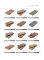 Planche de terrasse en composite WPC avec gaufrage 3D, terrasse en WPC pour extérieur