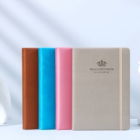 Organisateur/Agenda en cuir PU Deppai de qualité supérieure, 148 feuilles, fermeture magnétique, pour documents professionnels - Personnalisable