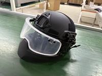 Casque tactique balistique MICH FAST UHMWPE Aramid IIIA avec visière de protection des yeux et masque facial complet
