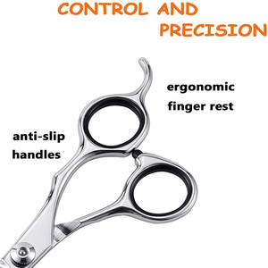 Coupe-ongles pour animaux de compagnie en acier inoxydable, pointe ronde de 4 pouces, pour toilettage des chiens, ciseaux de beauté, conception pratique - Product Image 5