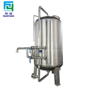 Industrial water pre treatment filter SS304 / 316 Stainless steel mechanical multi media filter housing