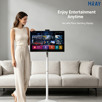 HRAY Layar Sentuh LCD Amva Datar 27 Inci All in One Android 13 untuk Penggunaan Sehari-hari Keluarga OEM ODM Grosir