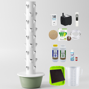 Commercial 9 Layers 36 Holes Indoor Petal Hydroponic System Growing Tower With Led <b>Light</b> for Home - Product Image 5