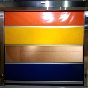 Système de sécurité à économie d'énergie, porte motorisée pour entrepôt, porte industrielle automatique à grande vitesse, <span class=keywords><strong>volet</strong></span> roulant en PVC résistant au vent - Product Image 2