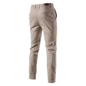 Pantalones Chinos Personalizados para Hombre, de Alta Calidad, Largos, con Botones y Cremallera, Estilo Casual de Verano, Bordados, Corte Recto Medio - Product Image 2