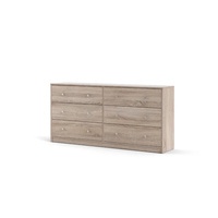 Commode pour bébé contemporaine en acier inoxydable de haute qualité avec 6 tiroirs pour le rangement dans la chambre et le salon