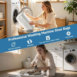 Sacs de lavage pour chaussures durables, sacs de lavage pour machine à laver, pour tous les types et tailles de chaussures - Product Image 3