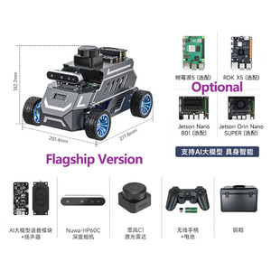 Ggdx โมเดลหุ่นยนต์ ROS2อัจฉริยะ <span class=keywords><strong>M1</strong></span> yahboom rosmaster แบบฝังตัวขนาดใหญ่พร้อม X5 Mecanumwheel Jetson/Raspberry <span class=keywords><strong>pi</strong></span>/rdk - Product Image 4