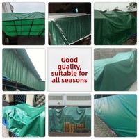 Bâche Épaissie Imperméable et Anti-UV en PVC, Toile de Protection Solaire, Bâche de Couverture d'Entrepôt Ignifuge