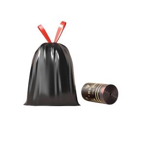 ถุงขยะสีดำแบบหนา มีเชือกผูก ยี่ห้อ HuamaohengchunHousehold ขนาด 4-5 แกลลอน 17.7x17.7 นิ้ว 1 ม้วน 50 ใบ - Product Image 1