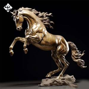 Dekorative Garten-Bronzeskulptur, Hochwertige Schöne Abstrakte Lebensgroße Pferdeskulptur für den Außenbereich - Product Image 1