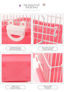 Syrian hamster gine domuz tel hamster kafes akrilik altın ipek ayı yuva Villa Hamster tek ve çift katmanlı kafesi satış - Product Image 5