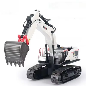 Excavadora de aleación de simulación con control remoto Huiner 1594 1/14 2.4GHz, modelo de excavadora con control remoto de 22 canales, juguete para niños, regalo. - Product Image 1