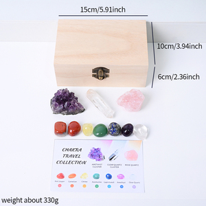 Bán Buôn Tinh Thần Hộp Gỗ 7 Chakra Kit Pha Lê Chữa Bệnh Hộp Đá Cho Thiền - Product Image 3