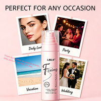 Spray fixateur de maquillage longue tenue LBLS, tenue 24h, hydratant, brume fine avec PVP, glycérine, centella asiatica, 100ml