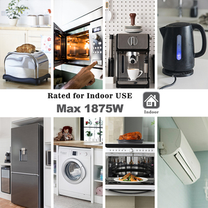 N-515P đến 5-15r 3 FT nhiệm vụ nặng nề mở rộng cấu hình thấp 25ft <span class=keywords><strong>12</strong></span> prong 10ft 15Amp 36 inch 14/3 dây thiết bị phẳng - Product Image 6