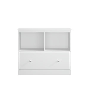 Armoire de <span class=keywords><strong>rangement</strong></span> pour enfants en bois blanc, bibliothèque basse avec grand tiroir pour chambre d'enfant ou salle de jeux - Product Image 5