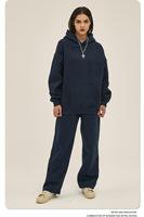 Nouvelle Collection Automne Hiver : Ensemble Survêtement Homme Doublé Polaire Oversize – Sweat à Capuche et Pantalon de Jogging 2 Pièces Style Streetwear
