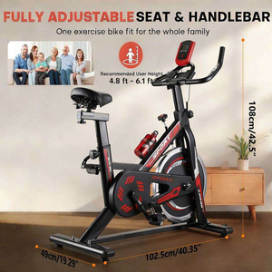 Vélo d'appartement intelligent professionnel pour entraînement cardio fitness à domicile, avec fonction magnétique et <span class=keywords><strong>spinning</strong></span> - Product Image 3
