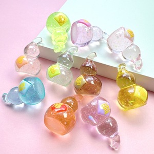 Ciondolo tridimensionale a forma di zucca con glitter, portafortuna, accessori in resina fai da te per decorazioni da tavolo e micro-paesaggi - Product Image 3