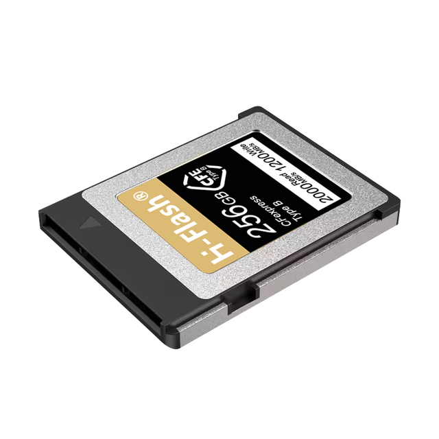 Original H-Flash CF Express Type B 256GB 512GB VPG200 Plastic Memory Card Silver Series Read 2000MB/s Flash Storage CFe Card