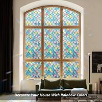 Film de protection de vitre statique 3D multi-motifs pour la décoration intérieure, sans colle, en PVC, bloquant les UV, autocollant de fenêtre économe en énergie