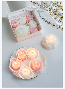 Juego de Caja de Regalo con Velas Aromáticas de Peonía, Regalo para el Día de San Valentín, Regalo de Cumpleaños - Product Image 5