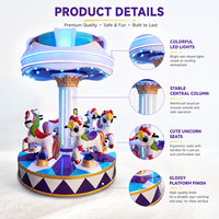 Manège pour enfants avec lumières LED, musique, rotation, sûr, durable, de haute qualité, professionnel, amusant