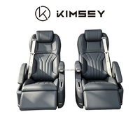Siège d'avion électrique inclinable JS01 KIMSEY pour MPV, avec accoudoir pliable et mobile, chaise large pour Sienna GL8 V-Class, adaptable
