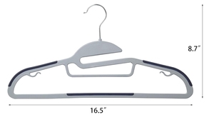 Cintres à linge durables avec coussinets antidérapants Cintres à glissement facile et peu encombrant pour fermer Lot de 50 cintres en plastique, - Product Image 2