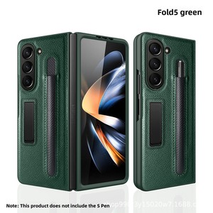 เคสโทรศัพท์แบบพับได้ลดราคา 50% สำหรับ Samsung Galaxy Z Fold พร้อมขาตั้งแบบซ่อนและที่ใส่ปากกา ป้องกันการตกกระแทกได้อย่างเต็มรูปแบบ - Product Image 6