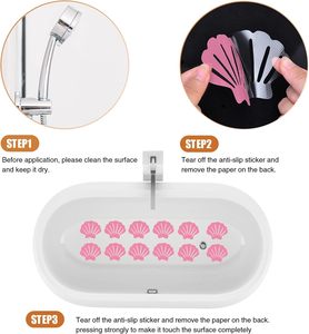 Xuri PVC stampa antiscivolo bagno bagno adesivo impermeabile forte autoadesivo adesivi di sicurezza per bambini per bagno vasca da bagno - Product Image 6
